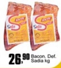 Higa's Supermercado Bacon Def. Sadia 1kg oferta