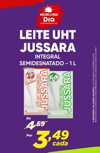 Dia LEITE UHT JUSSARA INTEGRAL SEMIDESNATADO - 1 L oferta
