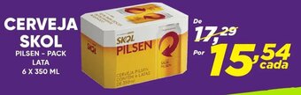 Dia CERVEJA SKOL PILSEN - PACK LATA 6X350ML oferta