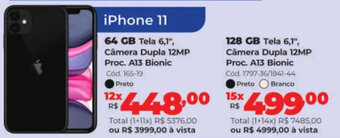 iPhone 11 64GB Tela 6,1"