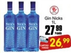 Higa's Supermercado Gin Nicks 1L oferta