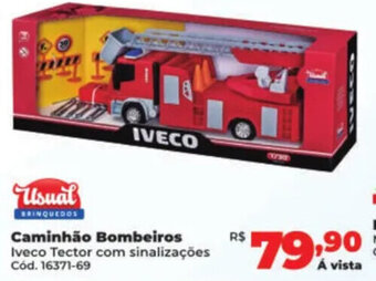 Lojas Becker Caminhão Bombeiros Iveco Tector com sinalizações Cód. 16371-69 oferta
