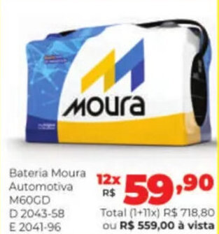 Lojas Becker Bateria Moura Automotiva oferta