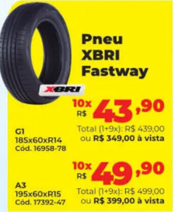 Lojas Becker Pneu XBRI Fastway oferta