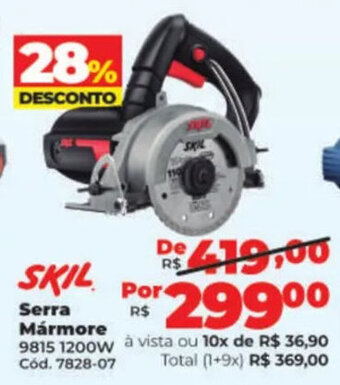 Lojas Becker SKIL Serra Mármore oferta