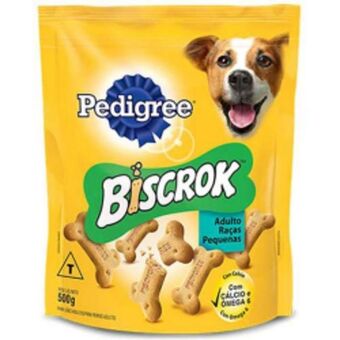 SuperPrix Biscoito caes pedigree 500g biscrok mini oferta