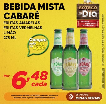 Dia BEBIDA MISTA CABARÉ 275ml oferta