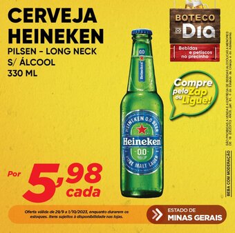 Dia CERVEJA HEINEKEN PILSEN LONG NECK S/ ÁLCOOL 330ML oferta