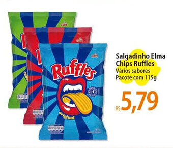 Atacadão Salgadinho Elma Chips Ruffles Vários sabores Pacote com 115g oferta