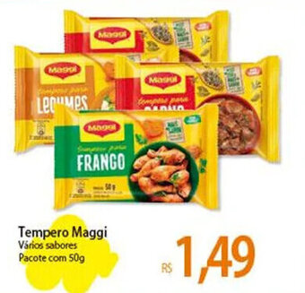 Atacadão Tempero Maggi Vários sabores Pacote com 50g oferta
