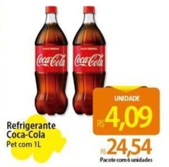 Refrigerante Coca-Cola Pet com 1L