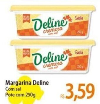 Atacadão Margarina Deline Com sal Pote com 250g oferta
