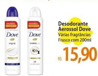 Atacadão Desodorante Aerossol Dove Várias fragrâncias Frasco com 200ml oferta
