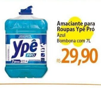 Atacadão Amaciante para Roupas Ypê Pró Azul Bombona com 7L oferta