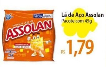 Lã de Aço Assolan Pacote com 45g