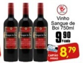 Higa's Supermercado Vinho Sangue de Boi 750ml oferta