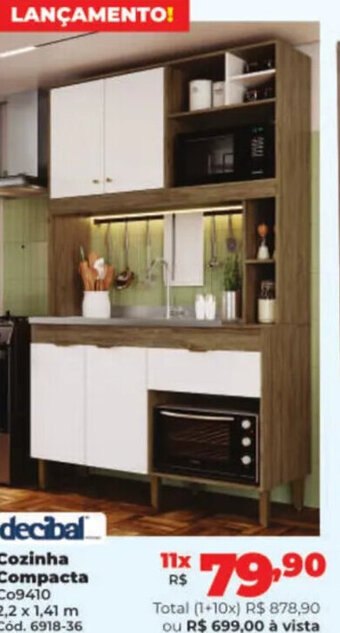 Lojas Becker decibal Cozinha Compacta C09410 2,2 x 1,41 m oferta