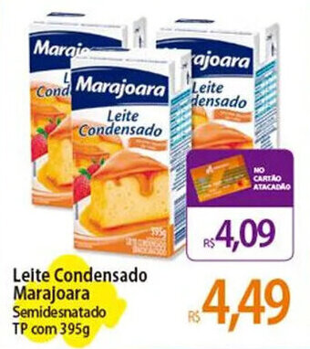 Atacadão Leite Condensado Marajoara Semidesnatado TP com 395g oferta