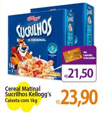 Atacadão Cereal Matinal Sucrilhos Kellogg's Caixeta com 1kg oferta