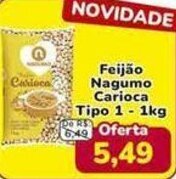 Nagumo Feijão Nagumo Carioca Tipo 1 - 1kg oferta