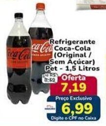 Nagumo Refrigerante Coca Cola Pet 1,5 Litros oferta