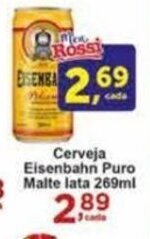 Rossi Supermercado Cerveja Eisenbahn Puro Malte lata 12,98 Malte lata 269ml 2,89 oferta