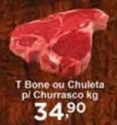 Rossi Supermercado T Bone ou Chuleta p/ Churrasco kg oferta