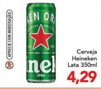Supermercados Joanin Cerveja Heineken Lata 350ml oferta