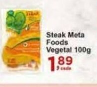 Rossi Supermercado Steak Meta Foods Vegetal 100g oferta