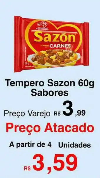 VN Autosserviço Tempero Sazon 60g oferta