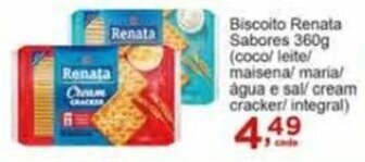 Rossi Supermercado Biscoito Renata Sabores 360g oferta