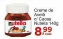 Rossi Supermercado Creme de Avela c/ Cacau Nutella 140g oferta