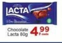 Rossi Supermercado Chocolate Lacta 80g oferta