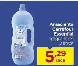Carrefour Amaciante Carrefour Essential fragrancias 2L oferta