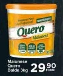 Rossi Supermercado Maionese Quero Balde 3kg oferta