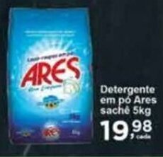 Rossi Supermercado Detergente em pó Ares sachê 5kg oferta