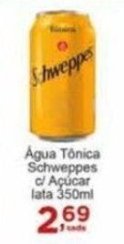 Água Tónica Schweppes c/ Açúcar lata 350ml