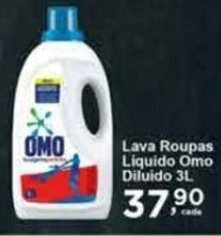 Rossi Supermercado Lava Roupas Liquido Omo Diluido 3L oferta