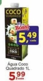Rossi Supermercado Água Coco Quadrado 1L oferta