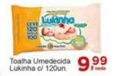 Toalha Umedecida Lukinha c/ 120un