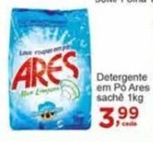 Rossi Supermercado Detergente em Po Ares saché 1kg oferta