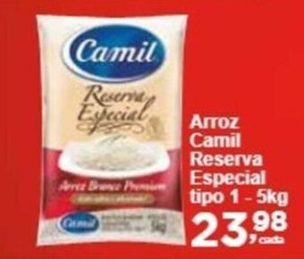 Rossi Supermercado Arroz Camil Reserva Especial tipo 1-5kg oferta