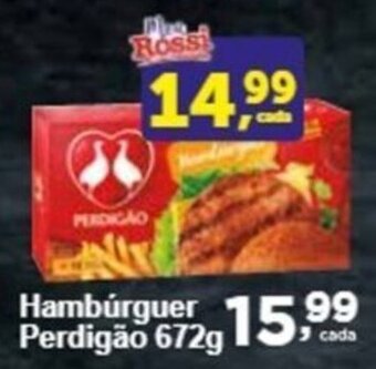 Rossi Supermercado Hambúrguer Perdigão 672g oferta
