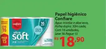 Nacional Papel Higiênico Confiare Leve 16 Pague 15 oferta