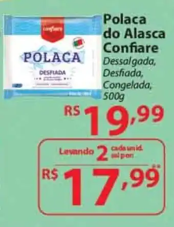 Super Bompreço Polaca do alasca Confiare 500g oferta