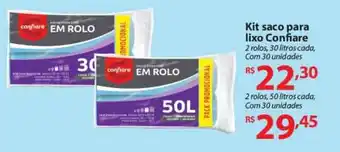 Super Bompreço Kit saco para lixo Confiare oferta