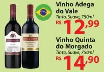 Super Bompreço Vinho Adega do Vale 750ml oferta