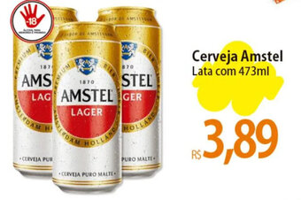 Atacadão Cerveja Amstel Lata com 473ml oferta