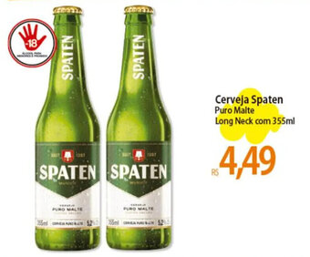 Atacadão Cerveja Spaten Puro Malte Long Neck com 355ml oferta