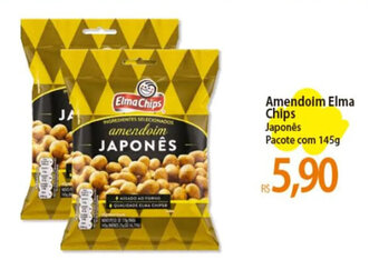 Atacadão Amendoim Elma Chips Japonês Pacote com 145g oferta